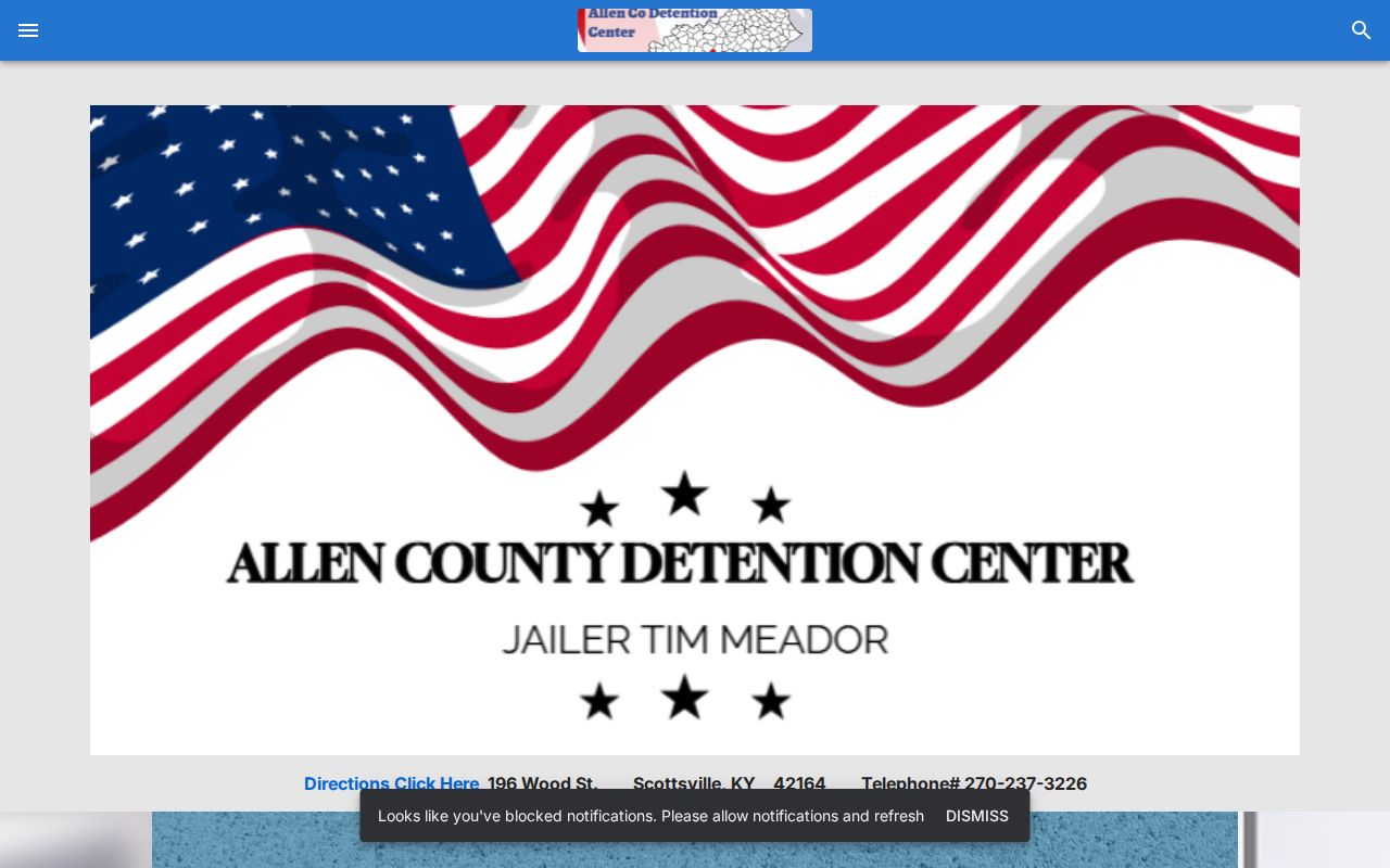 Official Allen County Detention Center website