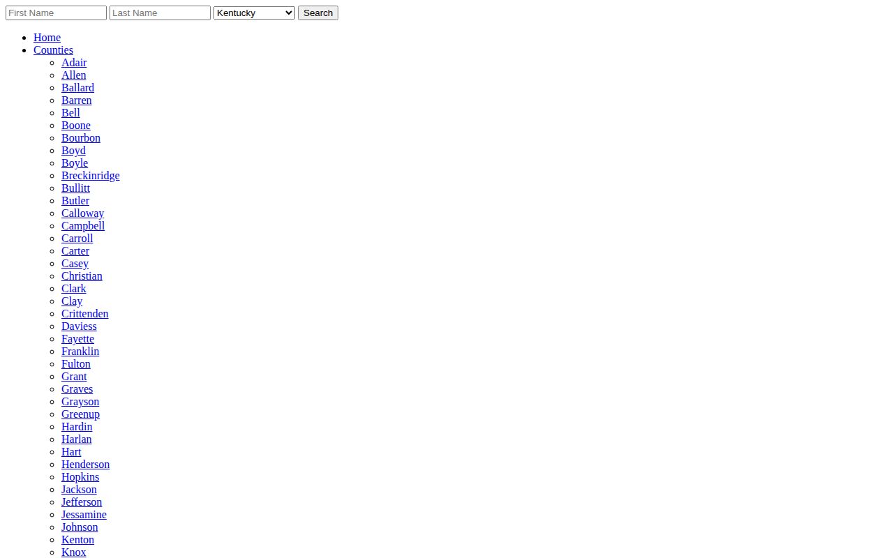 Unofficial Arrests.org Allen County archive and search interface